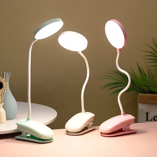 Clamp desk lamp for work/study